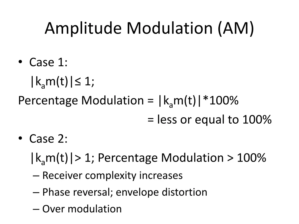 amplitude modulation am 1