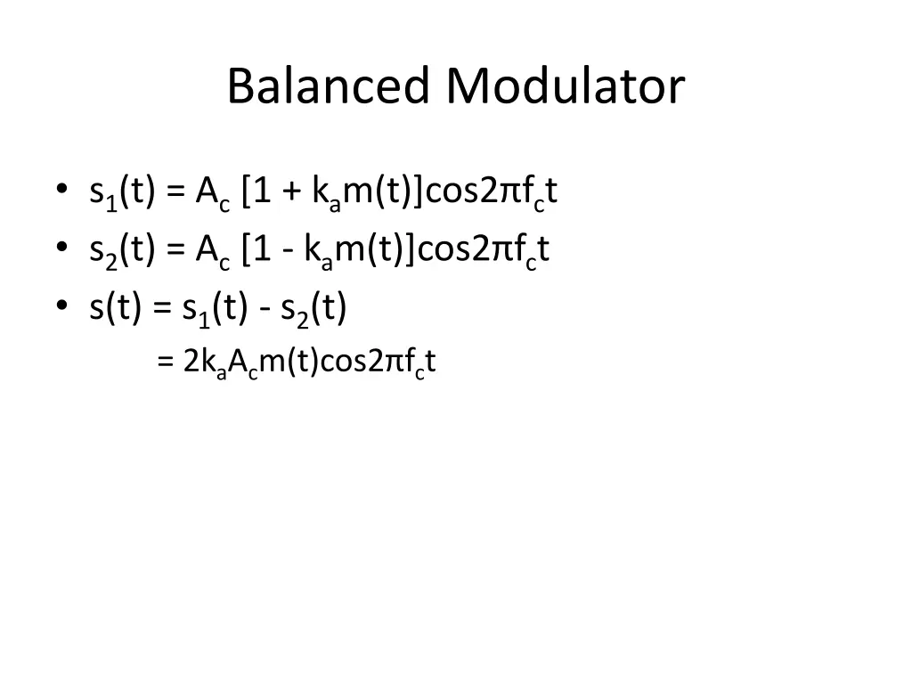 balanced modulator 1
