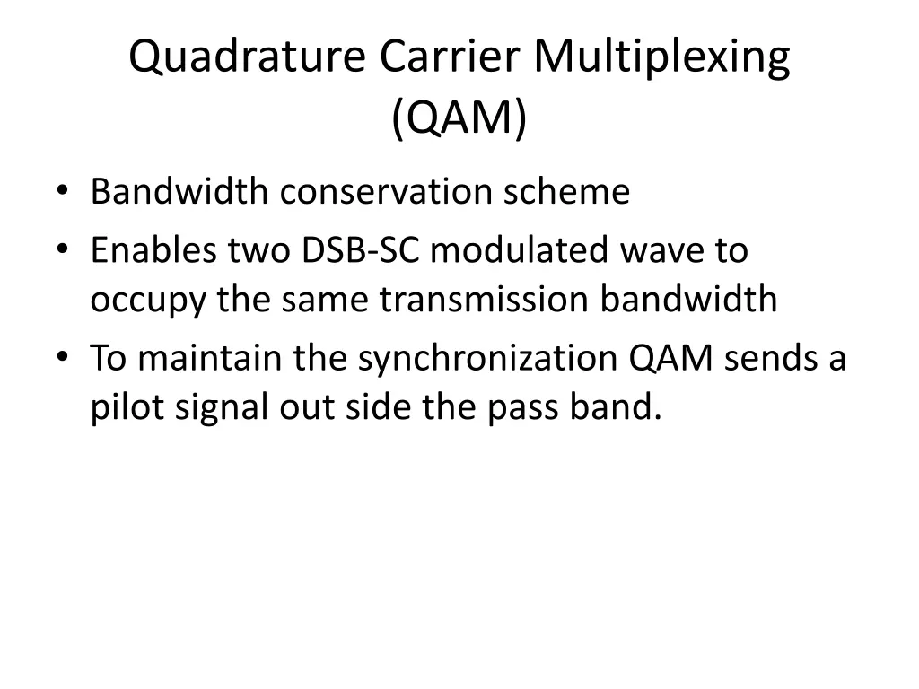 quadrature carrier multiplexing qam