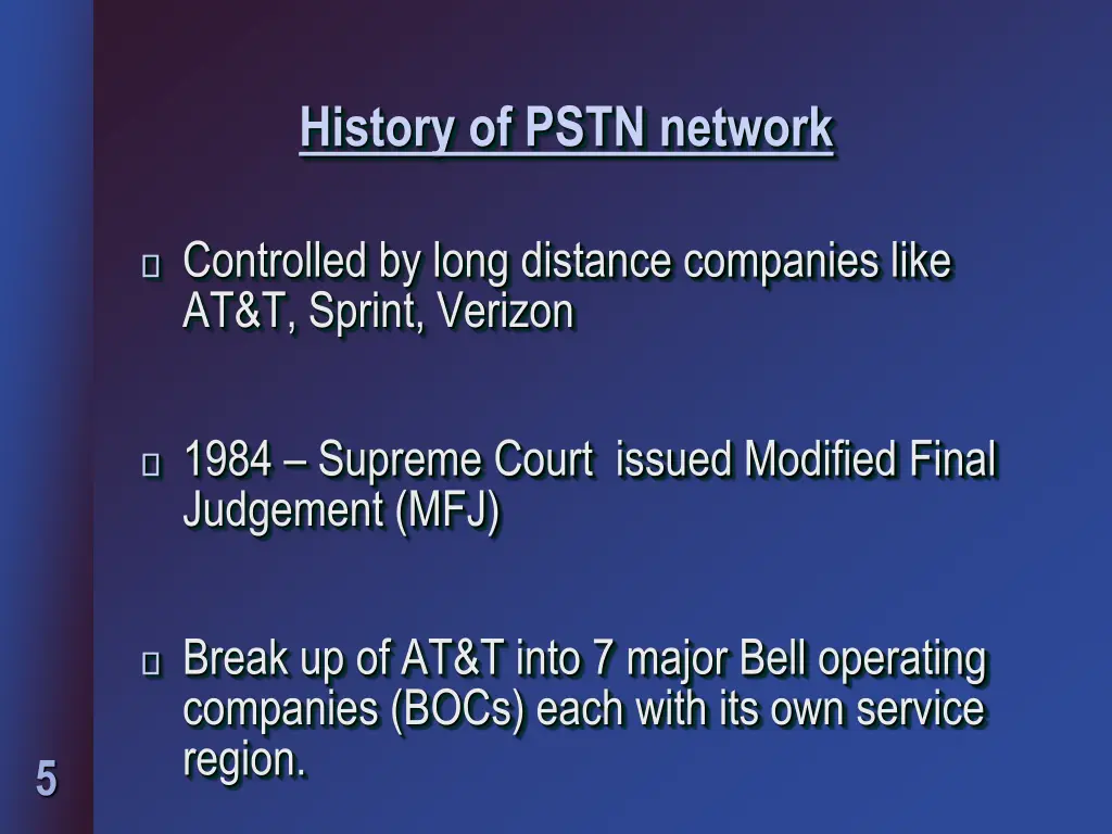 history of pstn network