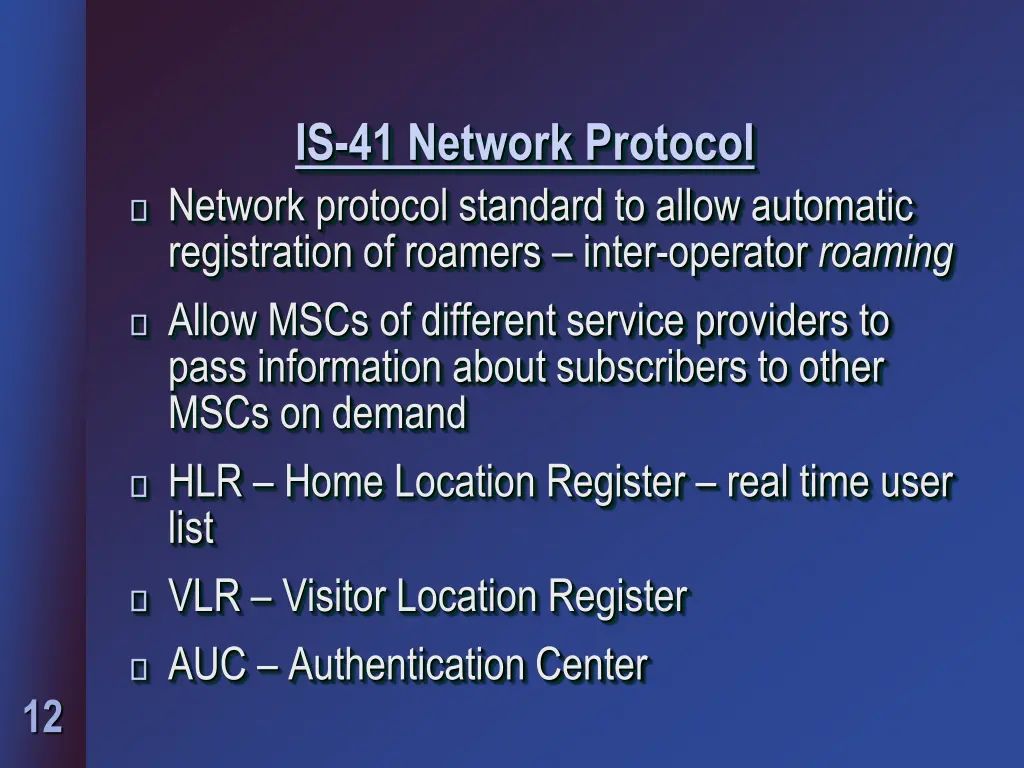 is 41 network protocol network protocol standard