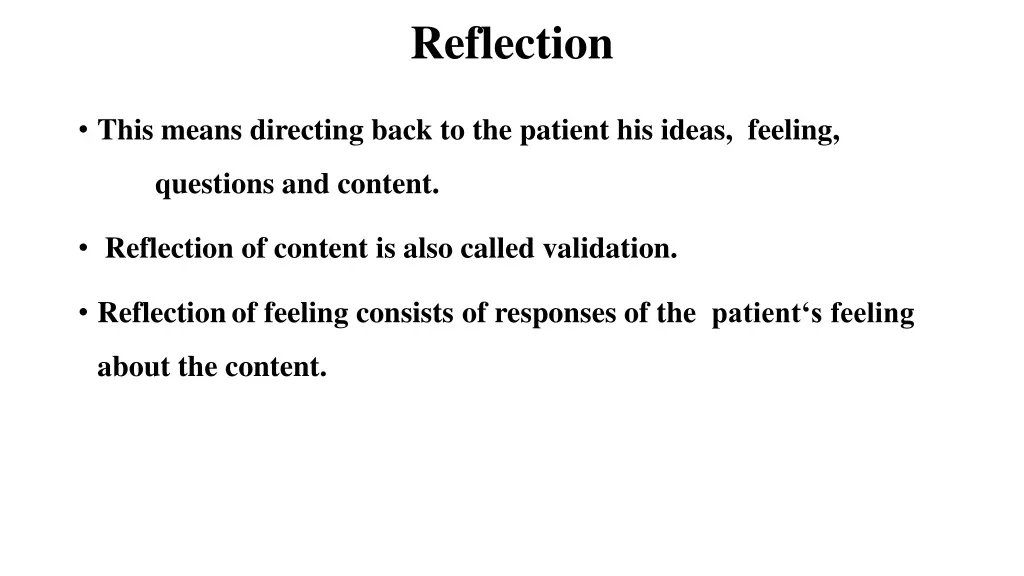 reflection