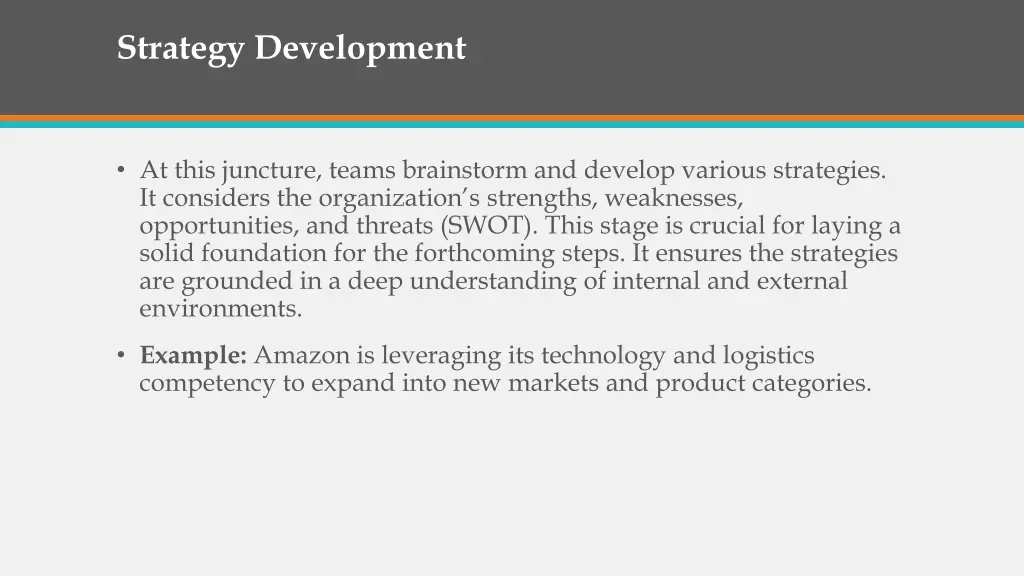 strategy development