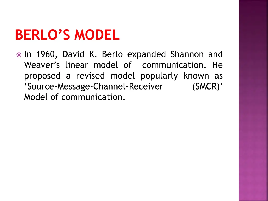 berlo s model