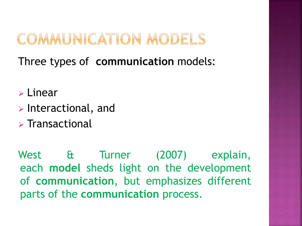 communication models