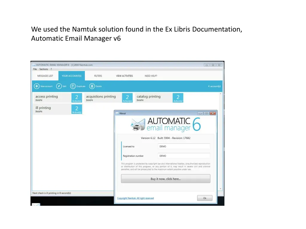 we used the namtuk solution found