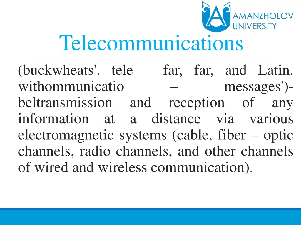 telecommunications buckwheats tele