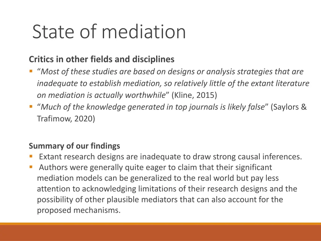state of mediation