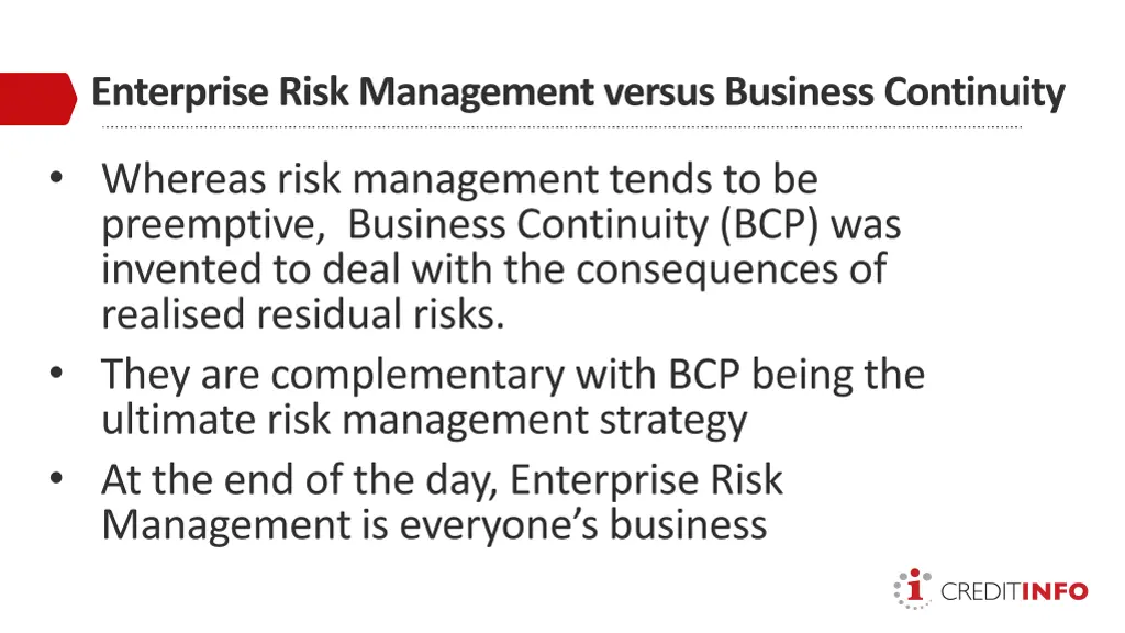 enterprise risk management versus business