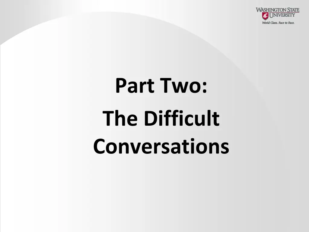 part two the difficult conversations