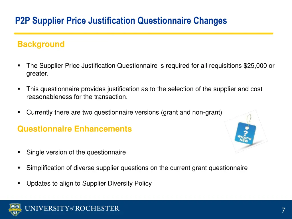 p2p supplier price justification questionnaire