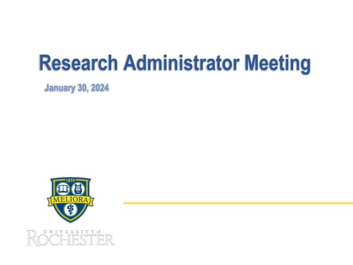 research administrator meeting