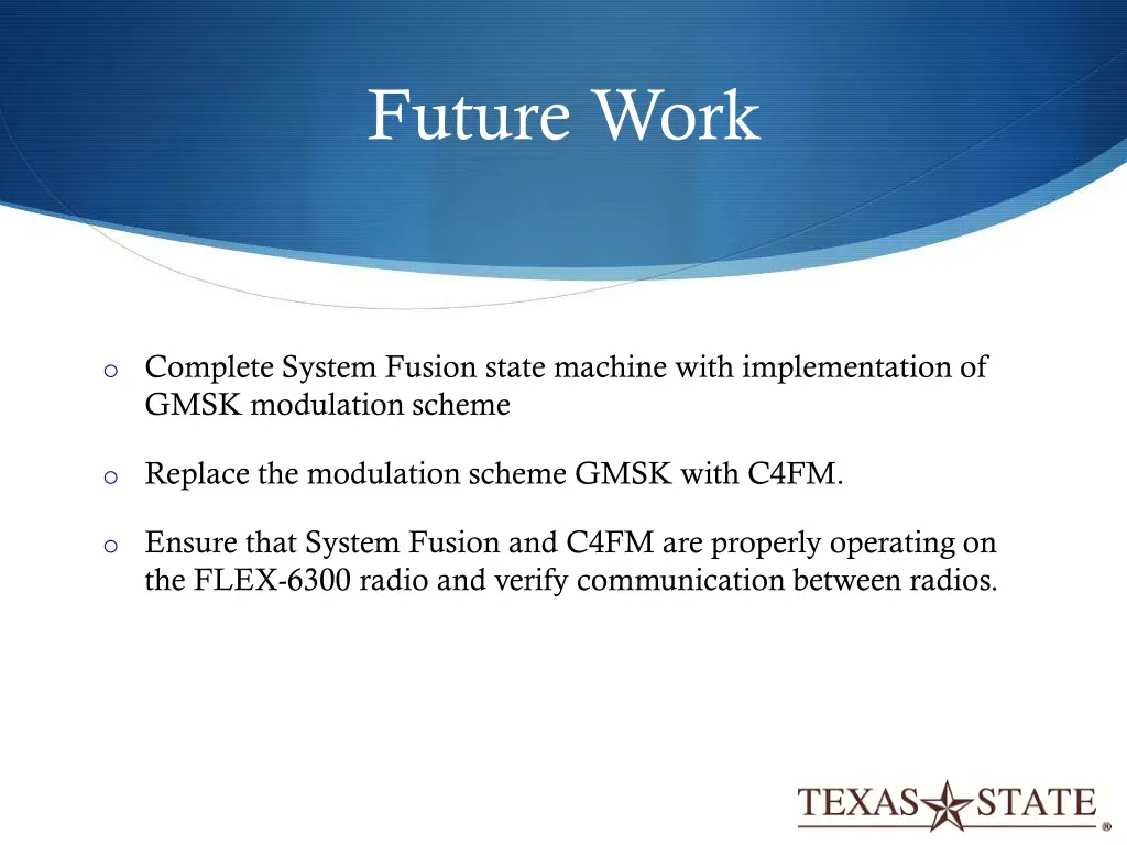 future work