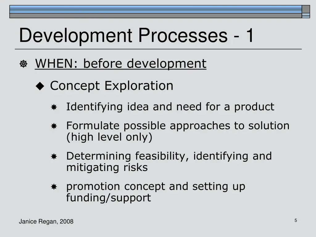 development processes 1