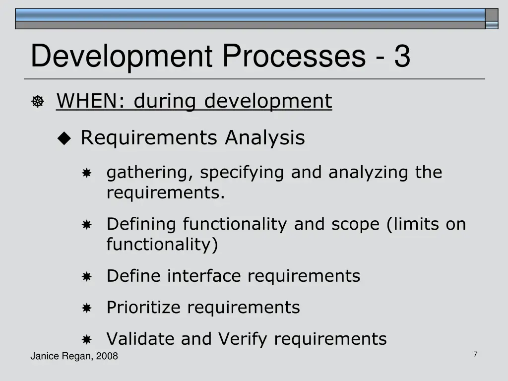 development processes 3