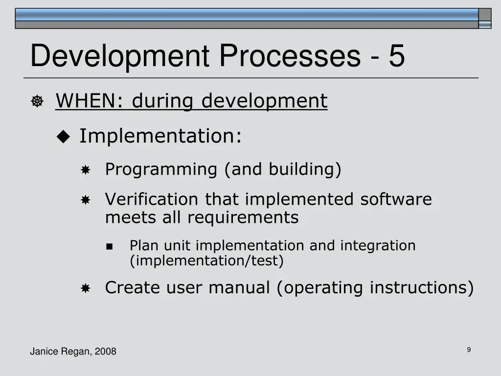 development processes 5