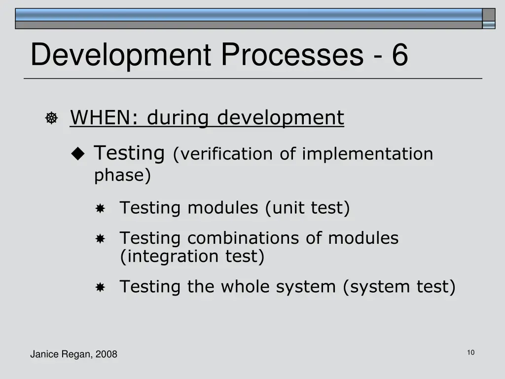 development processes 6