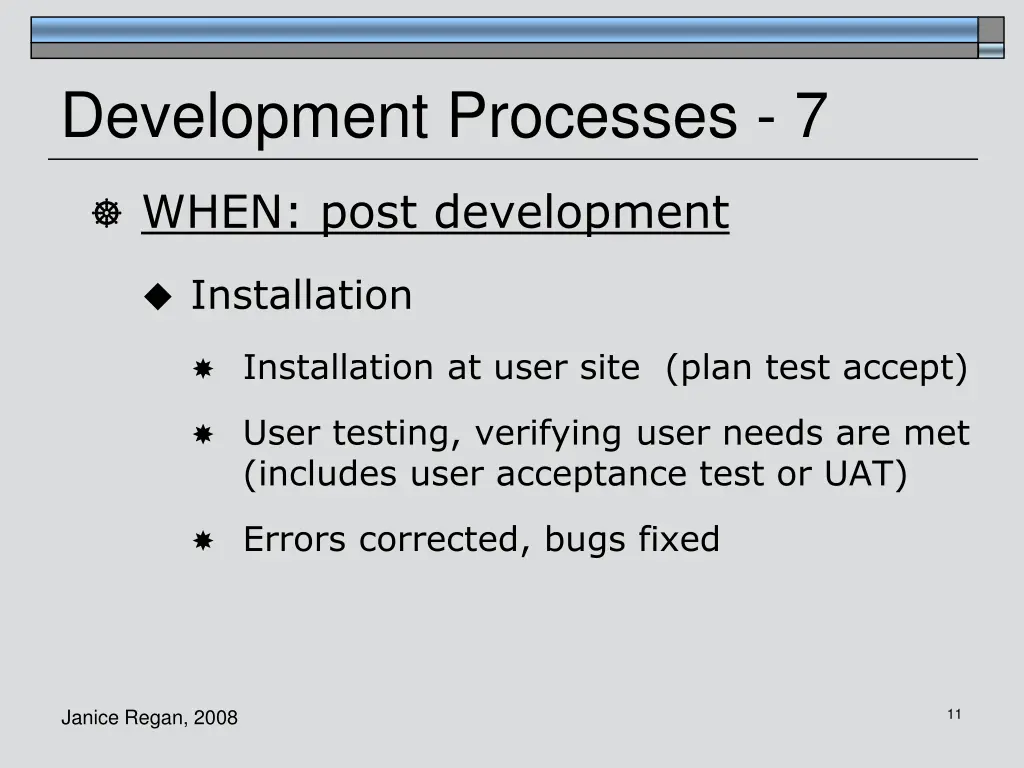 development processes 7