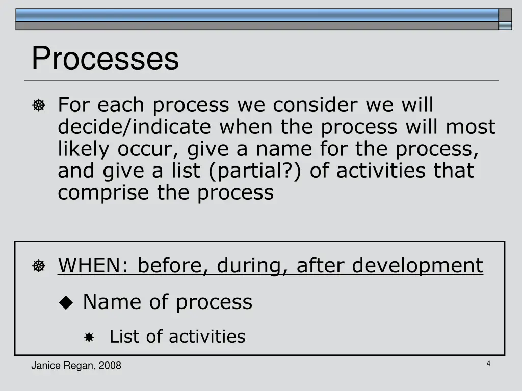 processes