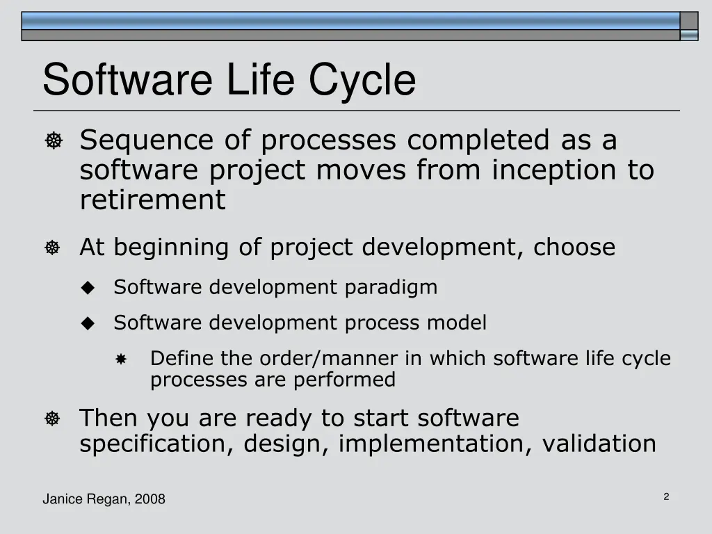 software life cycle