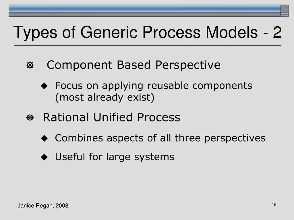 types of generic process models 2