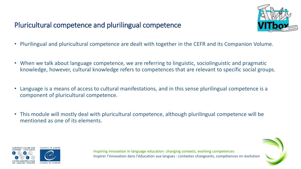 pluricultural competence and plurilingual