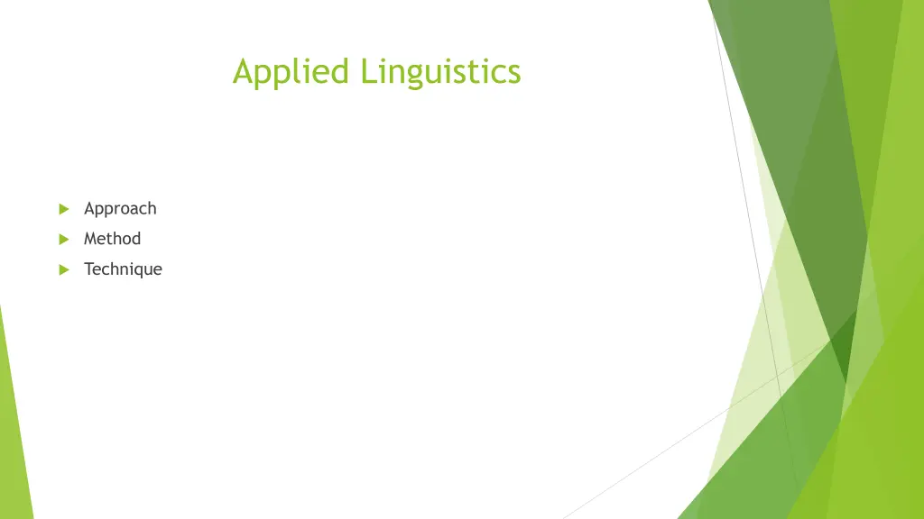 applied linguistics
