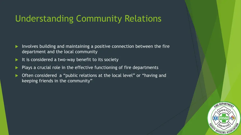 understanding community relations