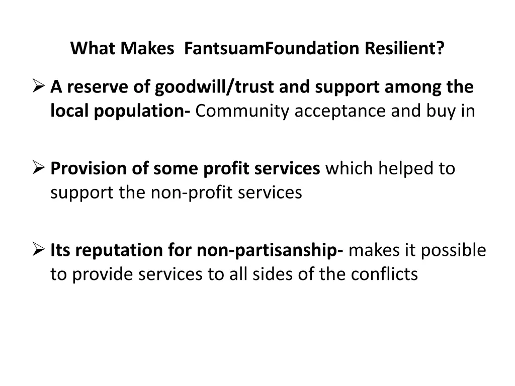 what makes fantsuamfoundation resilient 1