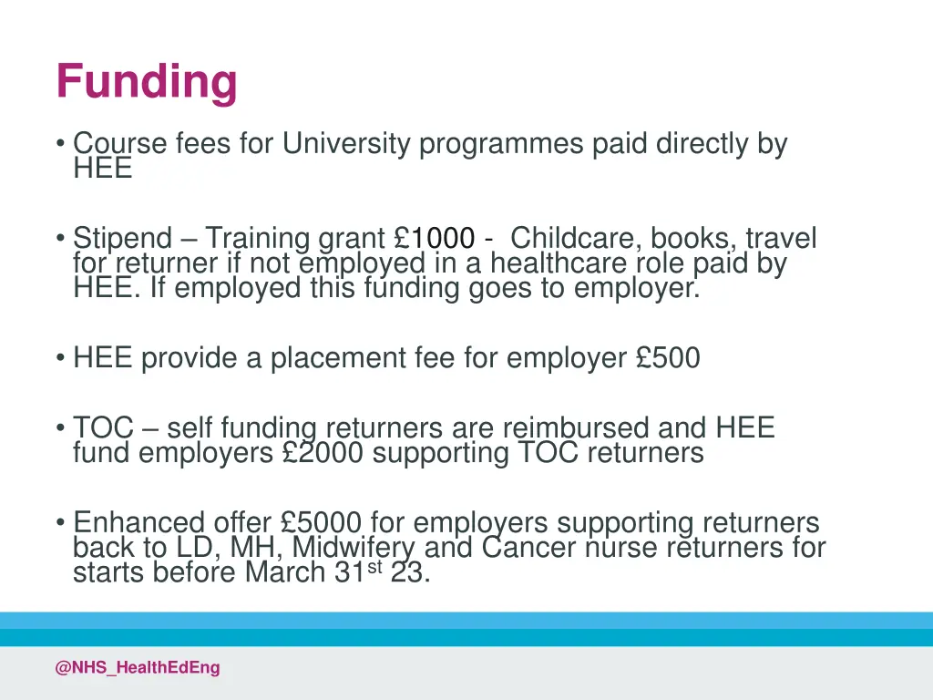 funding
