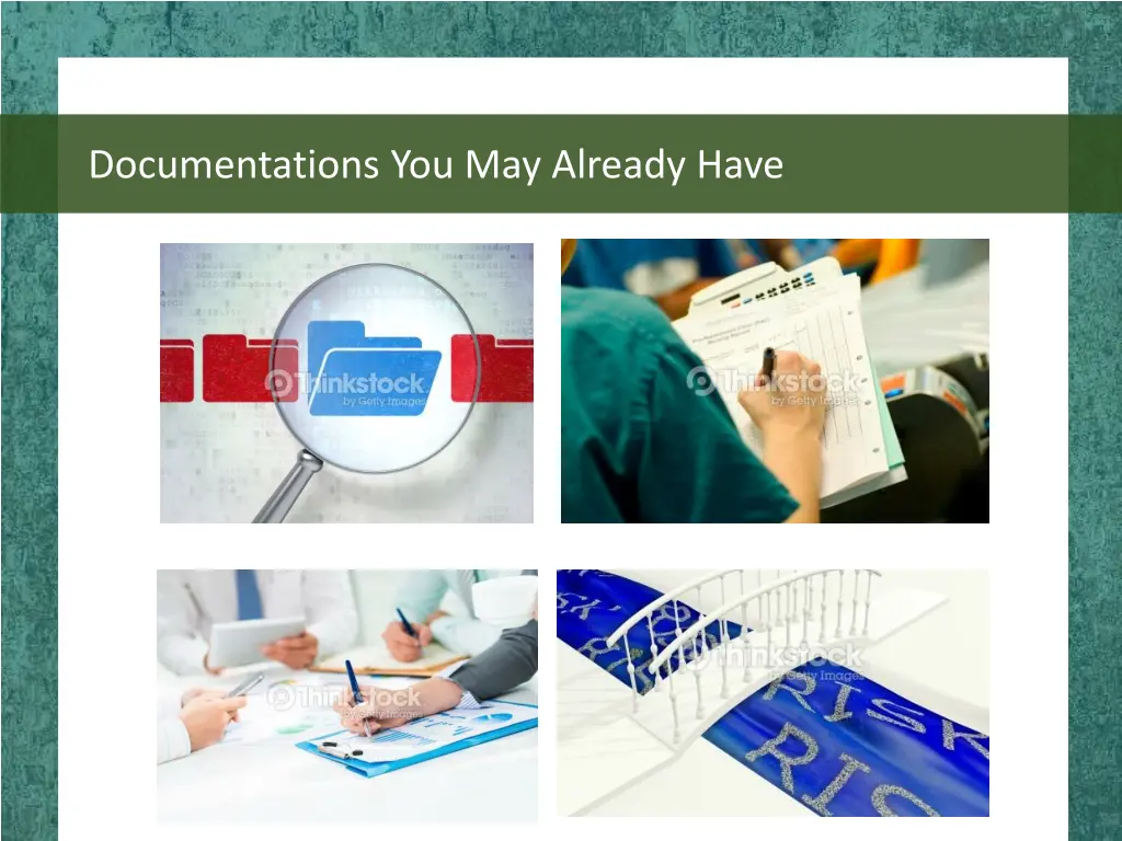documentations you may already have