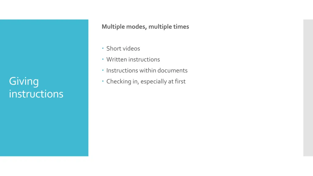 multiple modes multiple times
