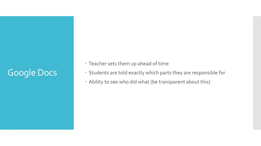 teacher sets them up ahead of time