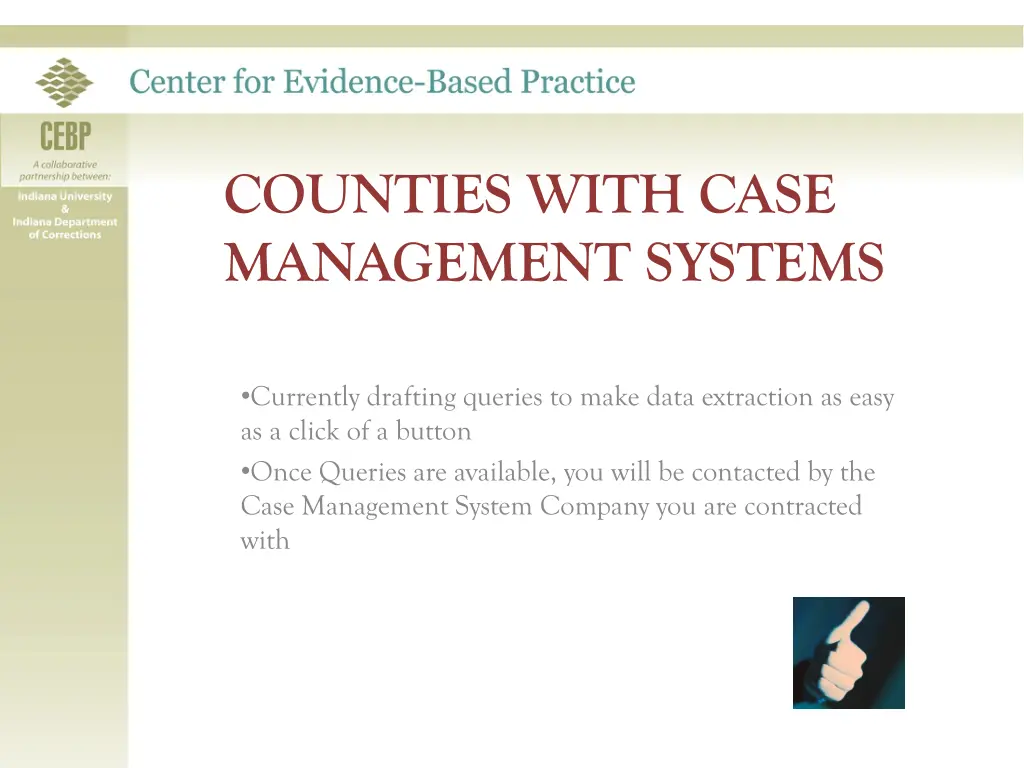 counties with case management systems