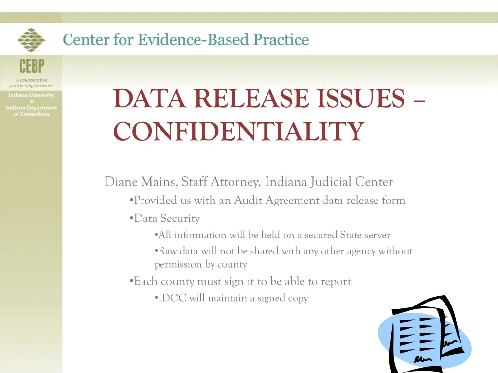 data release issues confidentiality