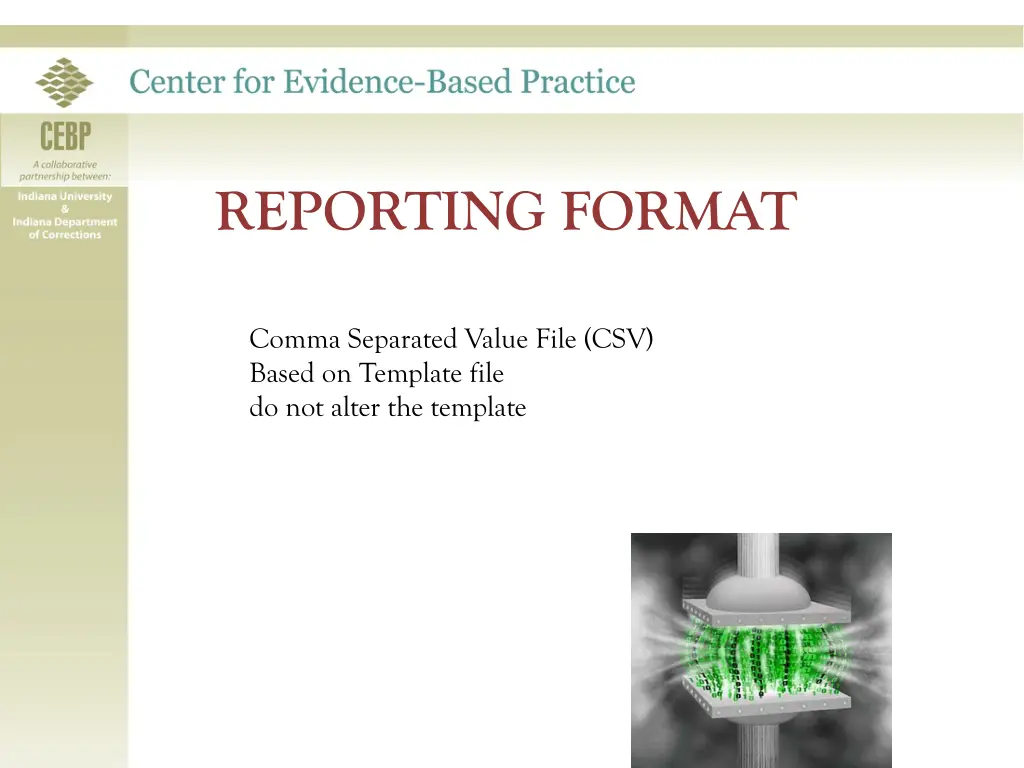 reporting format