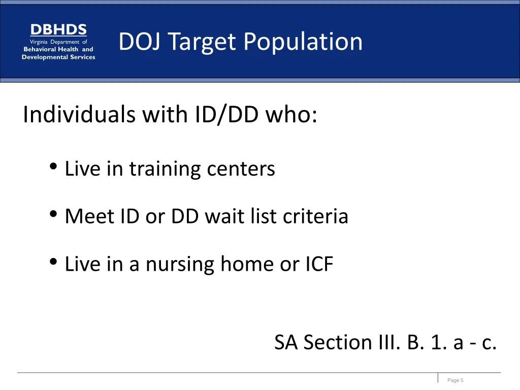 dbhds virginia department of behavioral health and 1