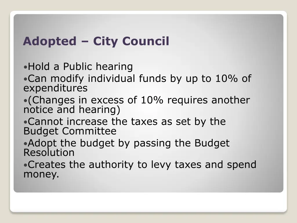 adopted city council