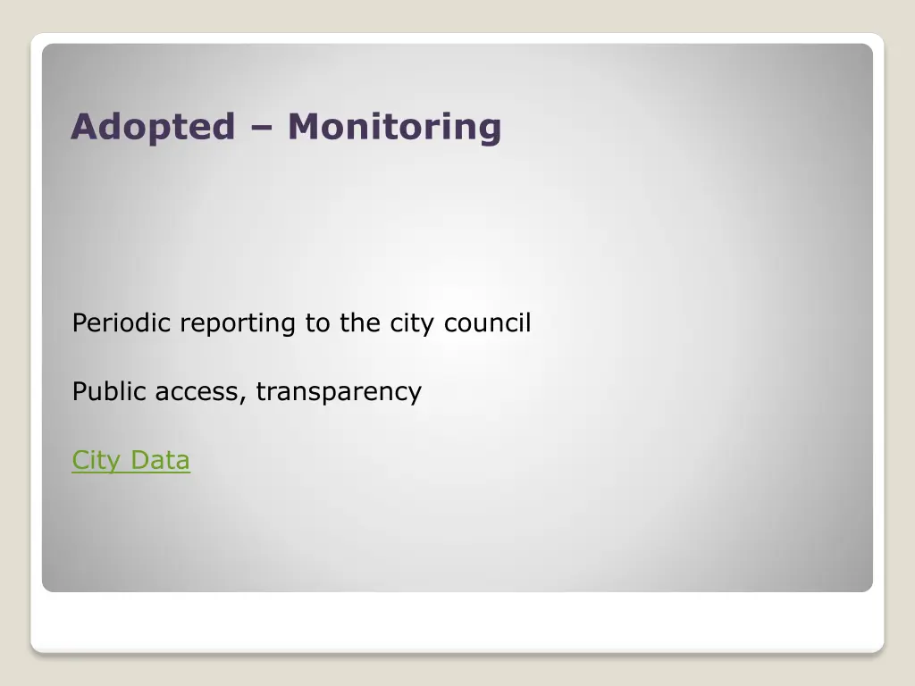 adopted monitoring