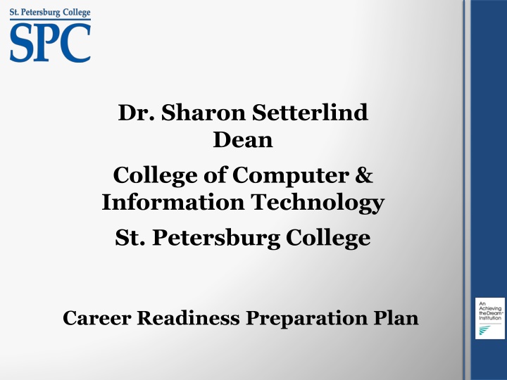 dr sharon setterlind dean college of computer