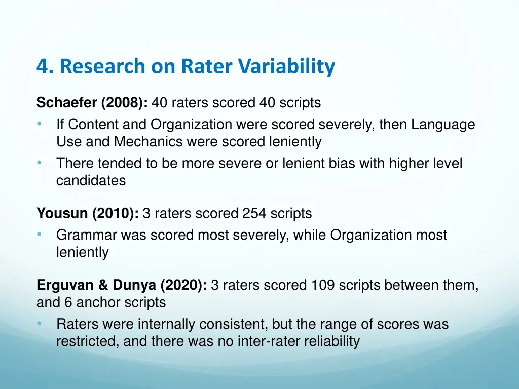 4 research on rater variability 1