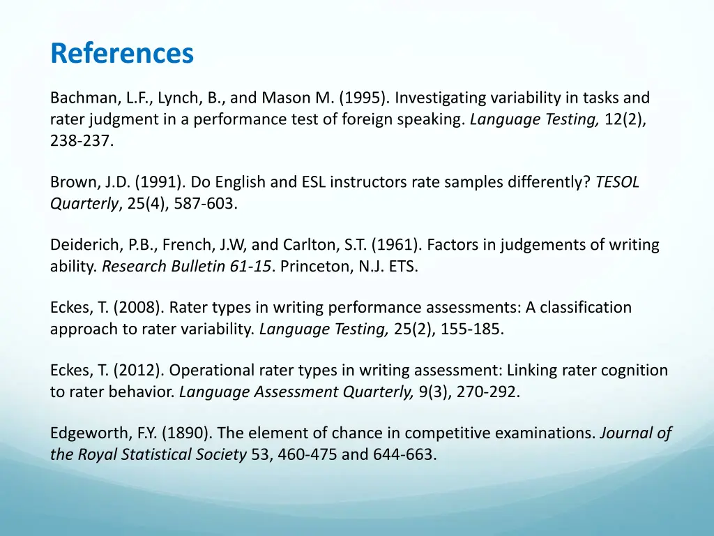 references