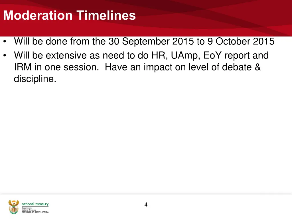 moderation timelines