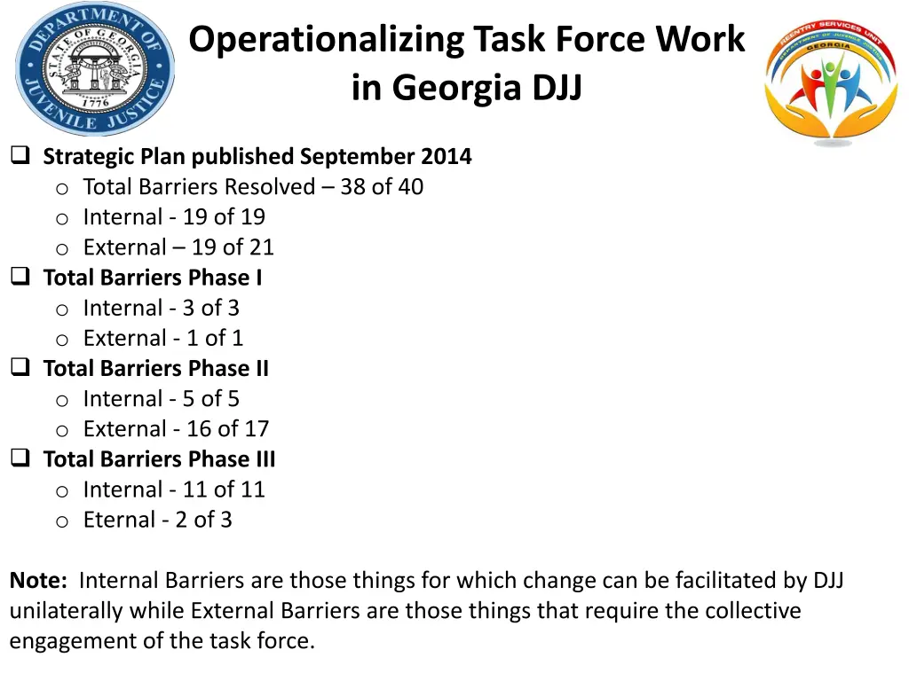 operationalizing task force work in georgia djj