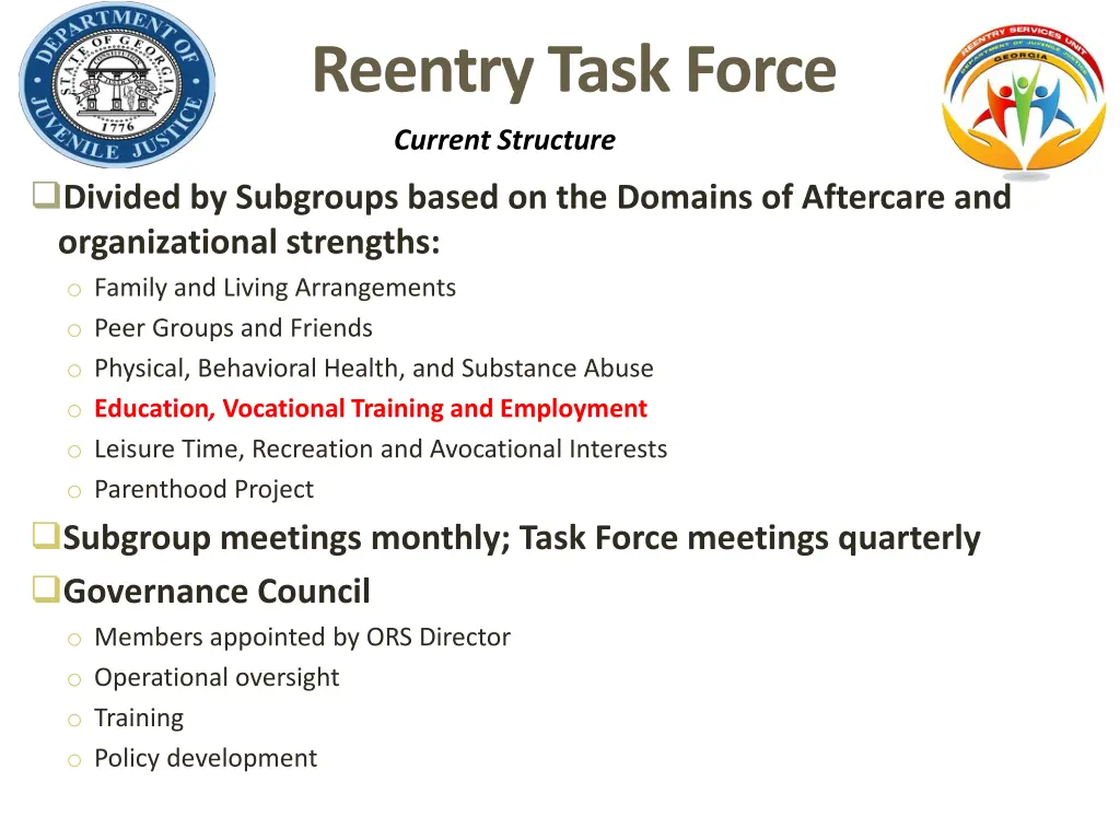 reentry task force