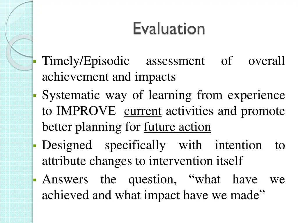 evaluation 1
