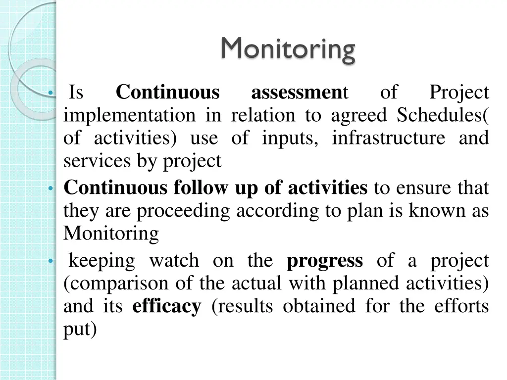 monitoring