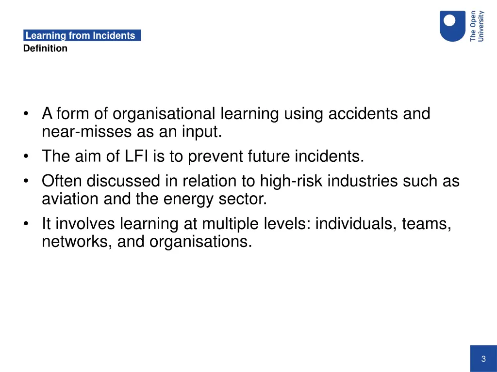 learning from incidents 1