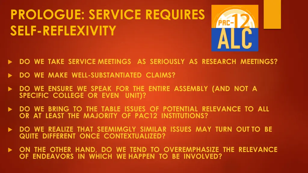 prologue service requires self reflexivity