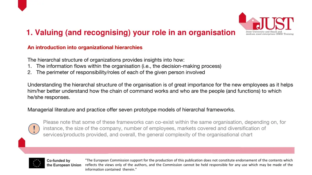 1 valuing and recognising your role